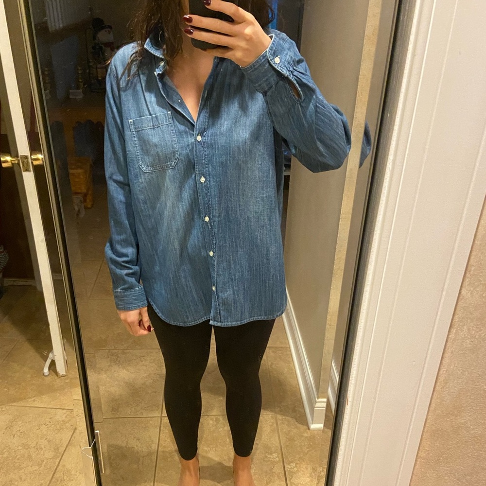 NWT - The Classic Denim Shirt - Old Navy - Dark Wash